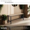 2 bancs Fairfield style industriel en Bois et acier