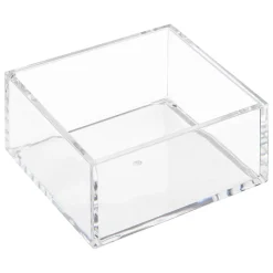 3 boites de rangement salle de bains empilables transparentes, 5Five Simply Smart Selena