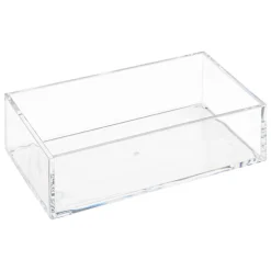 3 boites de rangement salle de bains empilables transparentes, 5Five Simply Smart Selena