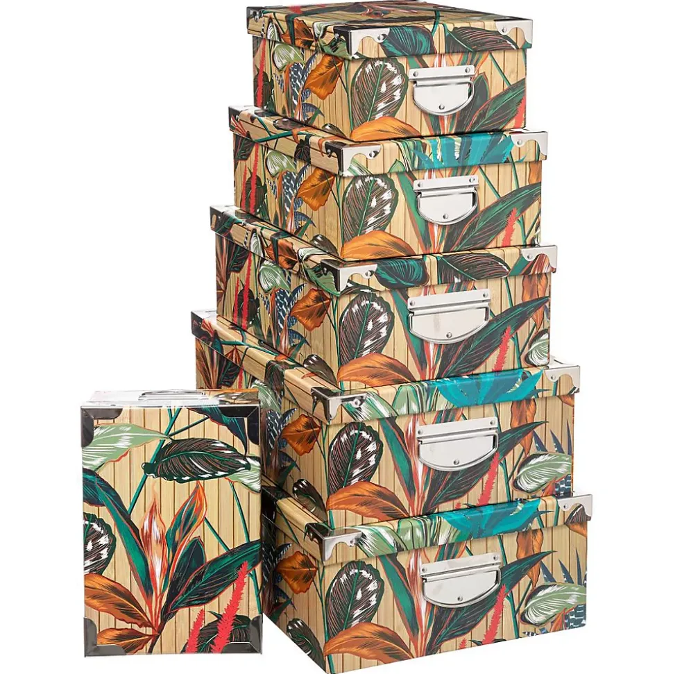 6 boîtes coin métal Multicolore Palawan - 5Five