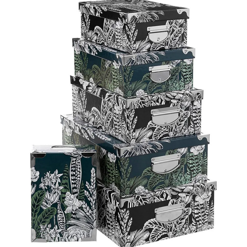 6 boîtes coin métal Multicolore BlackFlora - 5Five