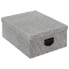 4 boîtes de rangement noir et blanc - 5Five