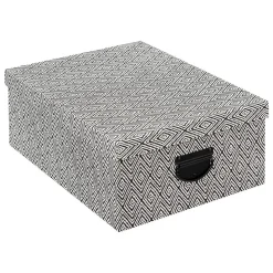 4 boîtes de rangement noir et blanc - 5Five