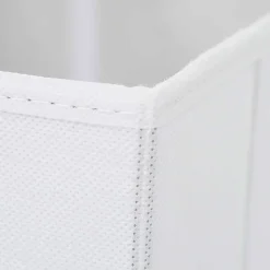 2 boîtes de rangement rectangulaires en textile Mixxit coloris blanc