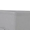 2 boîtes de rangement rectangulaires en textile Mixxit coloris gris clair