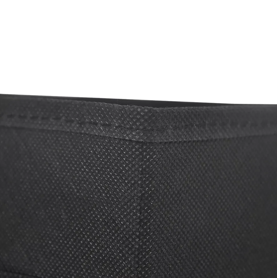 2 boîtes de rangement rectangulaires en textile Mixxit coloris noir
