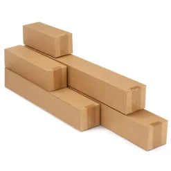 5 cartons d'emballage allongés 31 x 10.5 x 10.5 cm - Simple cannelure