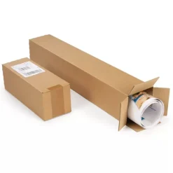 5 cartons d'emballage allongés 31 x 10.5 x 10.5 cm - Simple cannelure
