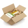 5 cartons d'emballage carrés 20 x 20 x 20 cm - Simple cannelure