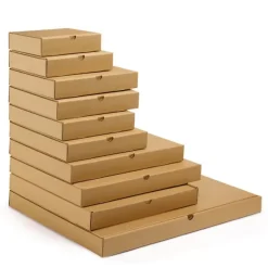 10 cartons d'emballage plats 46 x 36 x 5 cm - Simple cannelure