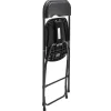50 chaises pliantes noireset Chariot de transport Oviala