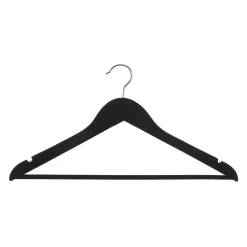 3 cintres en bois Noir Rubber - 5Five