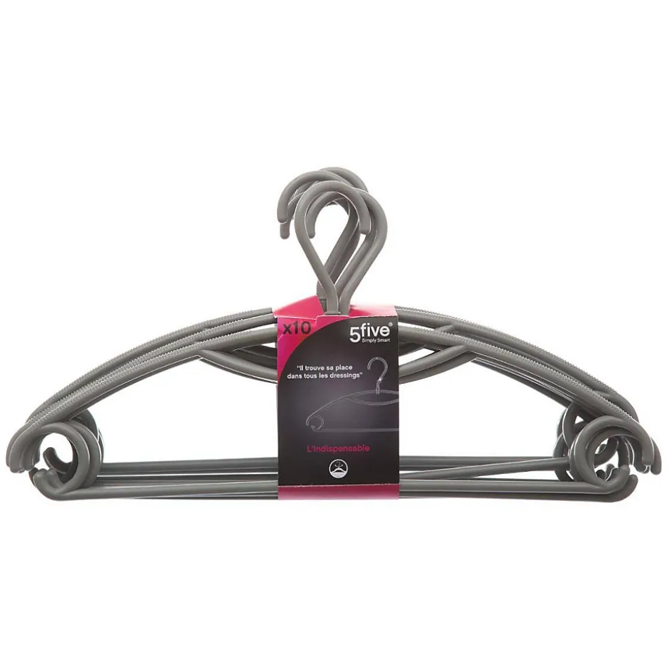 10 cintres rotatifs Platisque gris - 5Five