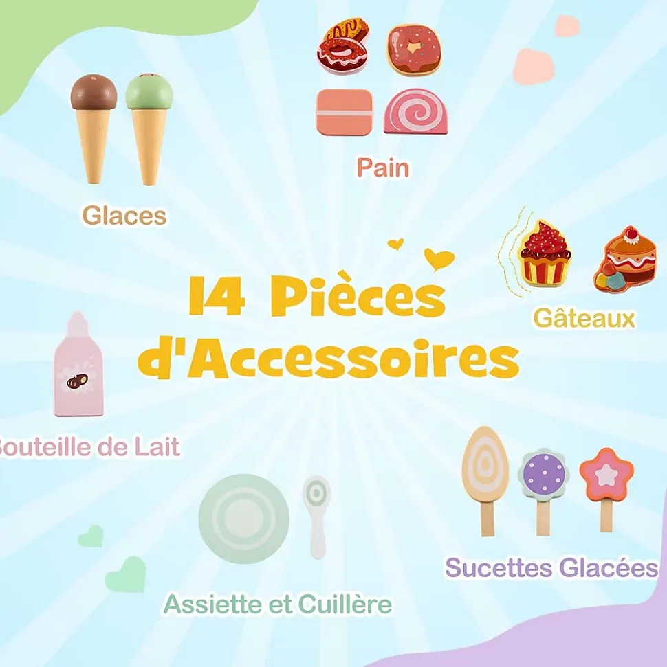 8 en 1 Trotteur Bébé en Bois, Chariot de Marche Bebe avec Accessoires Interactifs, Roues Antidérapantes, Vert