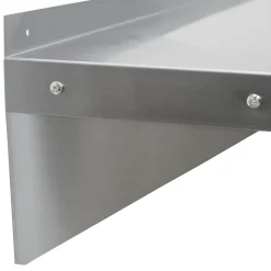 2 Etagères Murales en Inox KuKoo de 194cm x 30cm