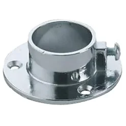 2 naissances aluminium chromé pour tringle de penderie Ø2,5 cm