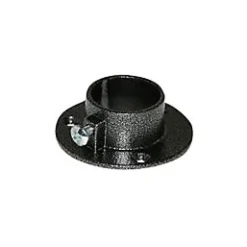 2 naissances aluminium noir pour tringle de penderie Ø2,5 cm