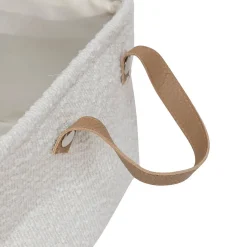 3 paniers Loe en tissu bouclette - Atmosphera