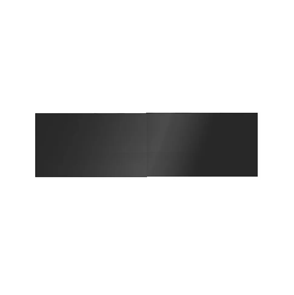 4 panneaux de portes coulissantes anthracite brillant GoodHome Atomia H. 56 x L. 98,7 cm