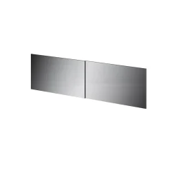 4 panneaux de portes coulissantes argent miroir GoodHome Atomia H. 56 x L. 98,7 cm