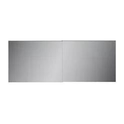 4 panneaux de portes coulissantes argent miroir GoodHome Atomia H. 56 x L. 73,7 cm