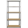 10 Rayonnages en Acier Galvanisé Galwix de 90cm de large