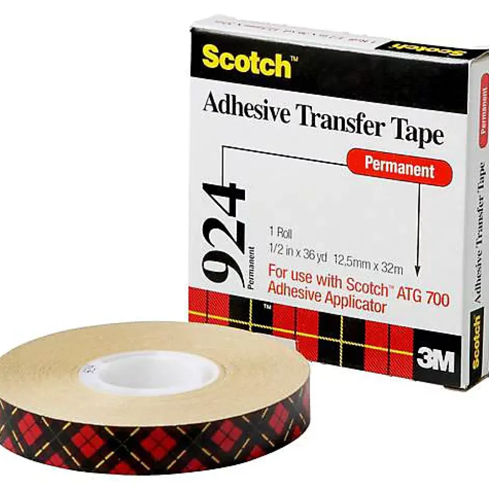 1022 Scotch 3M ATG 924 Film adhésif transparent double-face 6 mm x 55 m, rouleau 1 pc