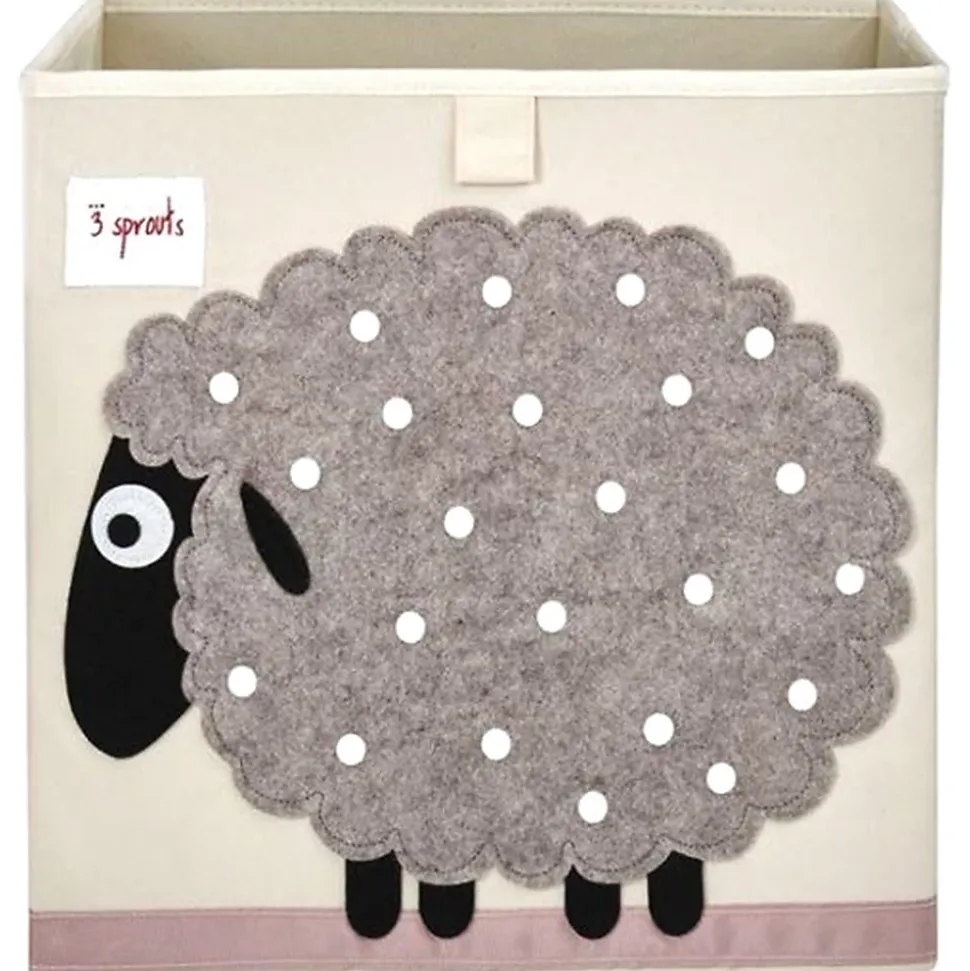 3 Sprouts Boîte de rangement pour jouets Mouton