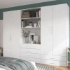 2 tablettes blanches GoodHome Atomia L. 96,4 x P. 56,2 cm