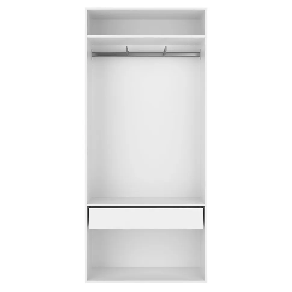 2 tablettes blanches GoodHome Atomia L. 96,4 x P. 43,2 cm