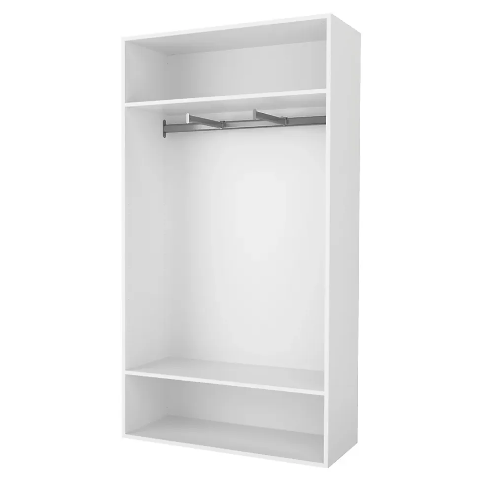 2 tablettes blanches GoodHome Atomia L. 96,4 x P. 43,2 cm