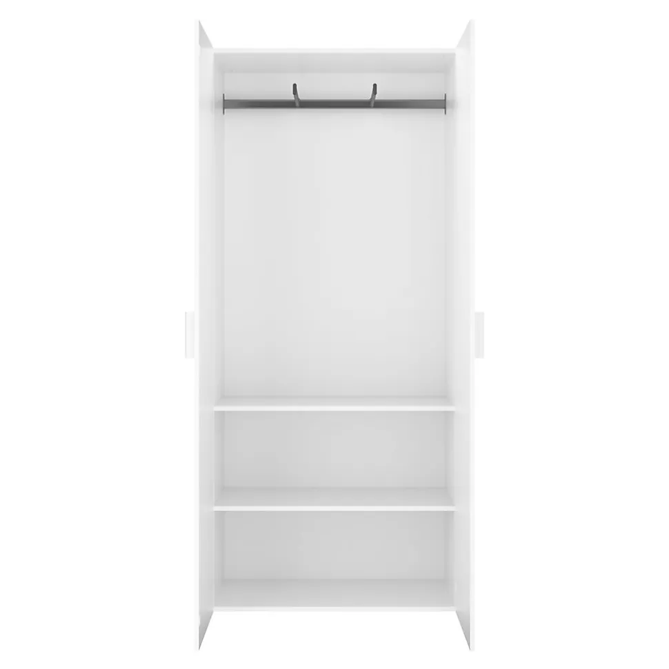 2 tablettes blanches GoodHome Atomia L. 96,4 x P. 43,2 cm