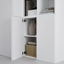 2 tablettes blanches GoodHome Atomia L. 71,4 x P. 33,2 cm