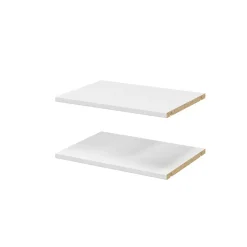 2 tablettes blanches GoodHome Atomia L. 46,4 x P. 33,2 cm