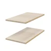 2 tablettes d'angle effet chêne GoodHome Atomia L. 29,2 x P. 56,2 cm