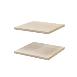 2 tablettes effet chêne GoodHome Atomia L. 33,9 x P. 33,2 cm