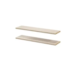 2 tablettes effet chêne GoodHome Atomia L. 71,4 x P. 18,2 cm