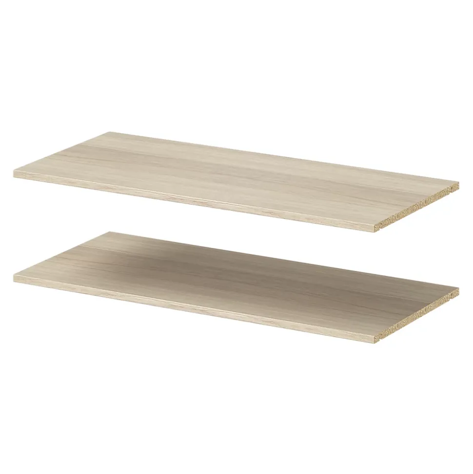 2 tablettes effet chêne GoodHome Atomia L. 96,4 x P. 43,2 cm