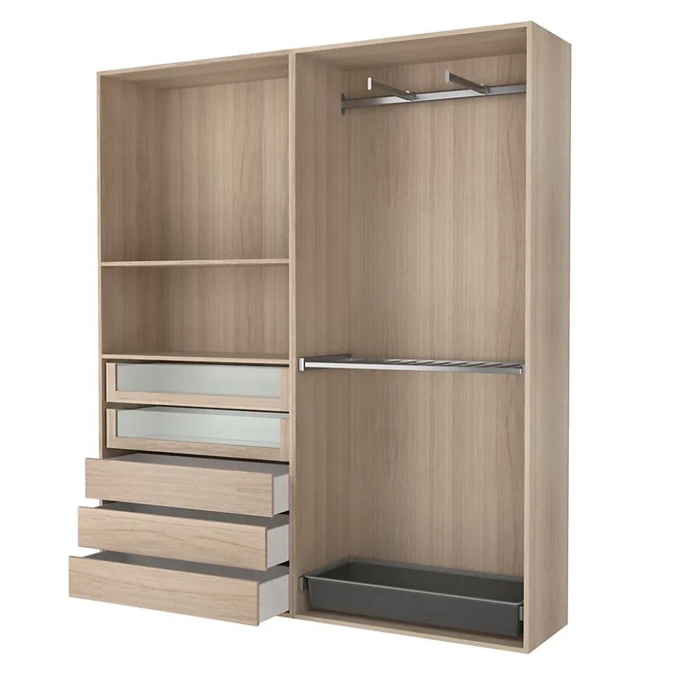2 tablettes effet chêne GoodHome Atomia L. 96,4 x P. 43,2 cm