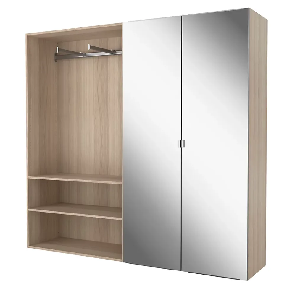 2 tablettes effet chêne GoodHome Atomia L. 96,4 x P. 43,2 cm