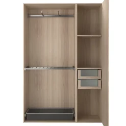 2 tablettes effet chêne GoodHome Atomia L. 46,4 x P. 43,2 cm