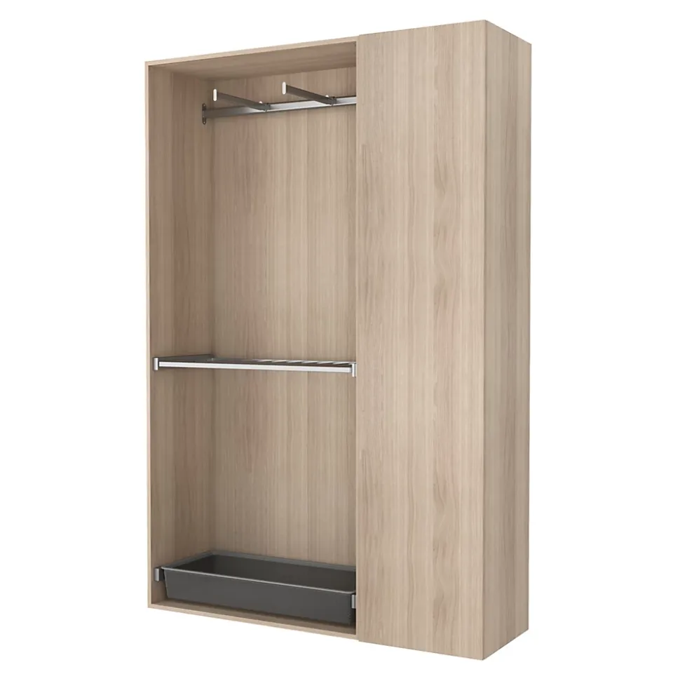 2 tablettes effet chêne GoodHome Atomia L. 46,4 x P. 43,2 cm