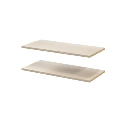 2 tablettes effet chêne GoodHome Atomia L. 71,4 x P. 33,2 cm