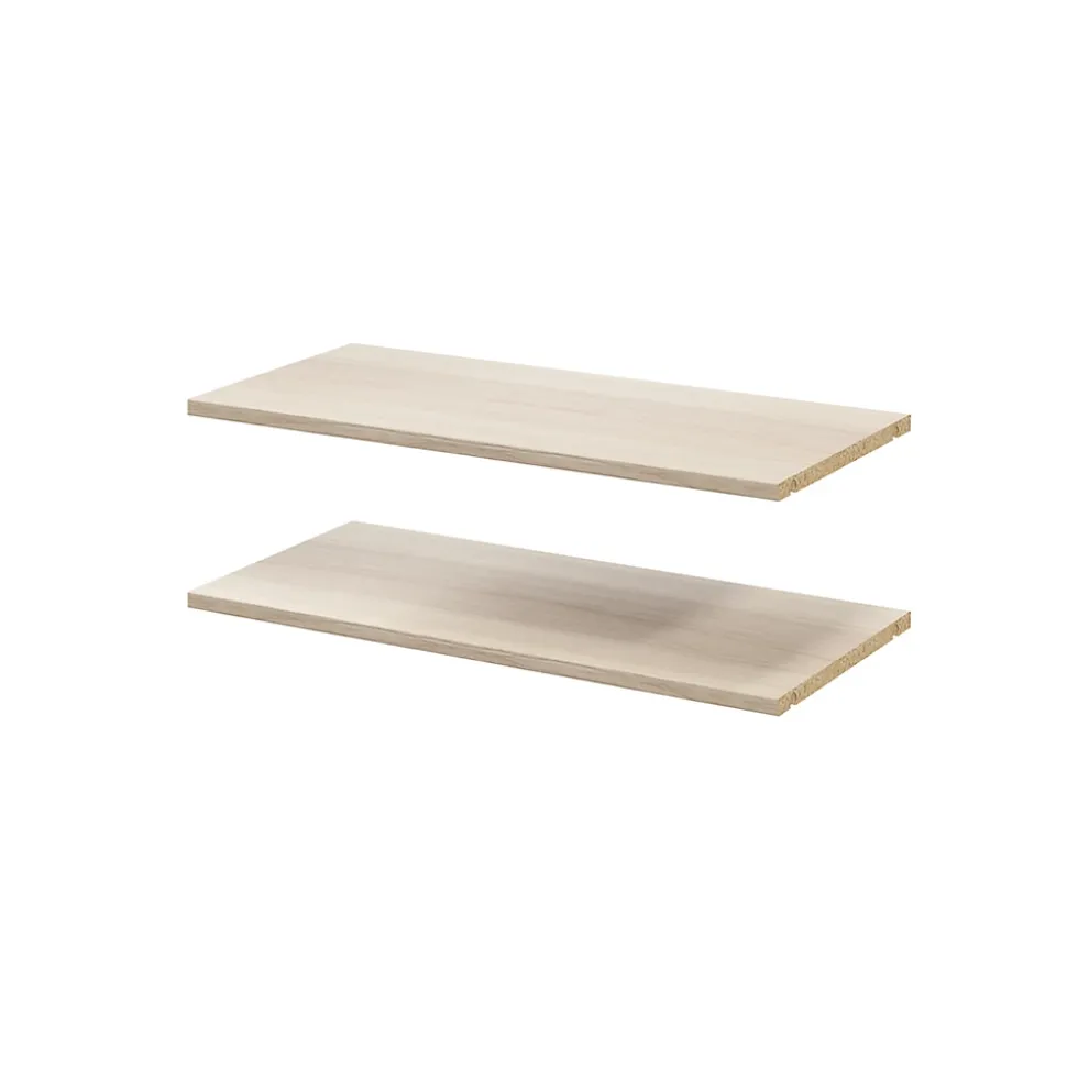 2 tablettes effet chêne GoodHome Atomia L. 71,4 x P. 33,2 cm