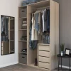 2 tablettes effet chêne GoodHome Atomia L. 46,4 x P. 56,2 cm
