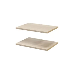 2 tablettes effet chêne GoodHome Atomia L. 46,4 x P. 33,2 cm