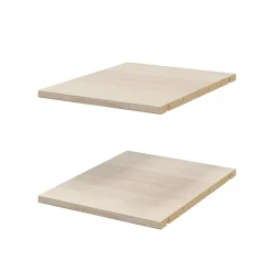 2 tablettes effet chêne GoodHome Atomia L. 33,9 x P. 43,2 cm