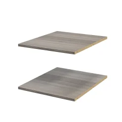 2 tablettes effet chêne grisé GoodHome Atomia L. 46,4 x P. 56,2 cm
