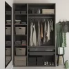2 tablettes effet chêne grisé GoodHome Atomia L. 71,4 x P. 56,2 cm