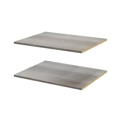 2 tablettes effet chêne grisé GoodHome Atomia L. 71,4 x P. 56,2 cm